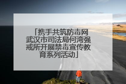 携手共筑防毒网 武汉市司法局何湾强戒所开展禁毒宣传教育系列活动