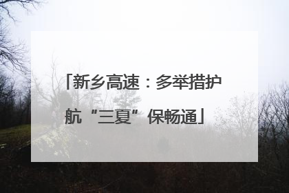 新乡高速：多举措护航“三夏”保畅通