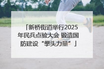 新桥街道举行2025年民兵点验大会 锻造国防建设“拳头力量”