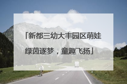 新都三幼大丰园区萌娃绿茵逐梦，童趣飞扬