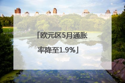 欧元区5月通胀率降至1.9%