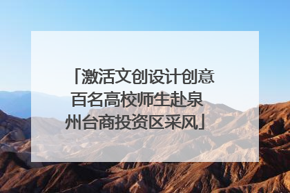 激活文创设计创意 百名高校师生赴泉州台商投资区采风