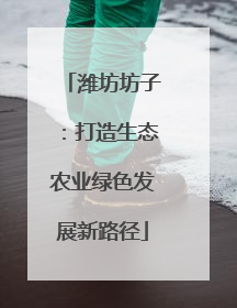 潍坊坊子：打造生态农业绿色发展新路径