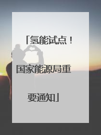 氢能试点！国家能源局重要通知