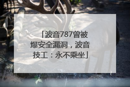 波音787曾被爆安全漏洞，波音技工：永不乘坐
