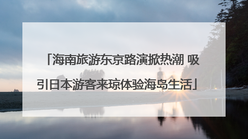海南旅游东京路演掀热潮 吸引日本游客来琼体验海岛生活