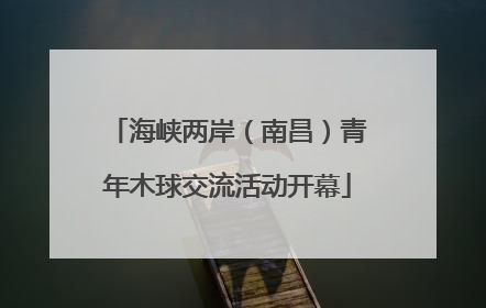 海峡两岸（南昌）青年木球交流活动开幕