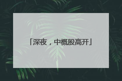 深夜，中概股高开