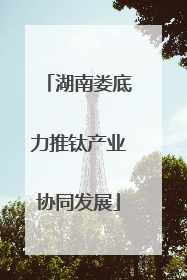 湖南娄底力推钛产业协同发展