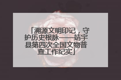 溯源文明印记，守护历史根脉——靖宇县第四次全国文物普查工作纪实