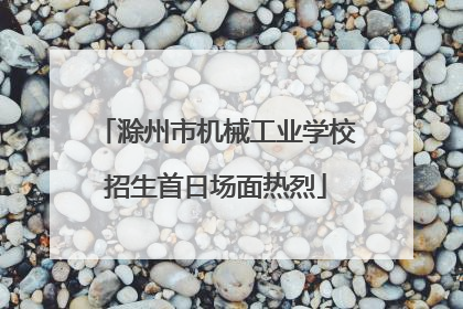 滁州市机械工业学校招生首日场面热烈