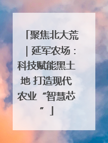 聚焦北大荒｜延军农场：科技赋能黑土地 打造现代农业“智慧芯”