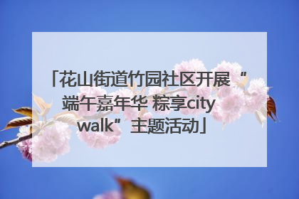 花山街道竹园社区开展“端午嘉年华 粽享city walk”主题活动
