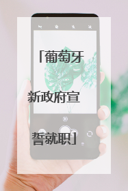 葡萄牙新政府宣誓就职
