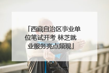 西藏自治区事业单位笔试开考 林芝就业服务亮点频现