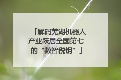 解码芜湖机器人产业跃居全国第七的“数智税钥”
