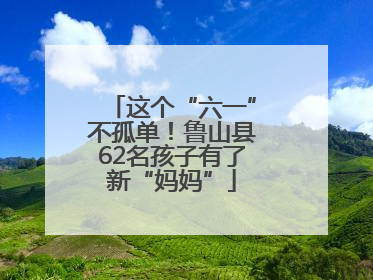 这个“六一”不孤单！鲁山县62名孩子有了新“妈妈”