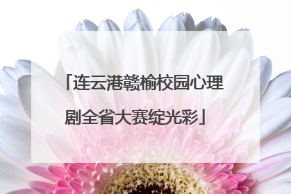 连云港赣榆校园心理剧全省大赛绽光彩