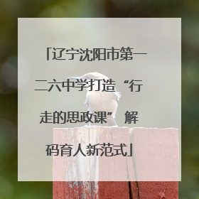 辽宁沈阳市第一二六中学打造“行走的思政课” 解码育人新范式