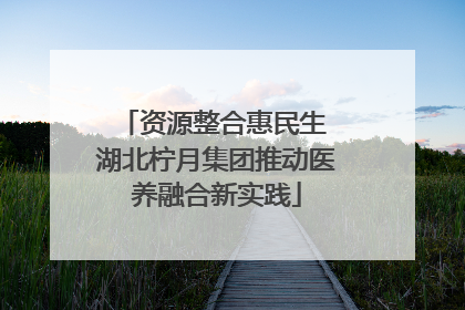 资源整合惠民生 湖北柠月集团推动医养融合新实践