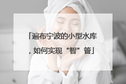 遍布宁波的小型水库，如何实现“智”管