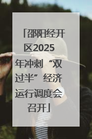 邵阳经开区2025年冲刺“双过半”经济运行调度会召开