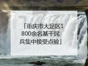 重庆市大足区1800余名基干民兵集中接受点验