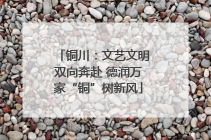 铜川：文艺文明双向奔赴 德润万家“铜”树新风