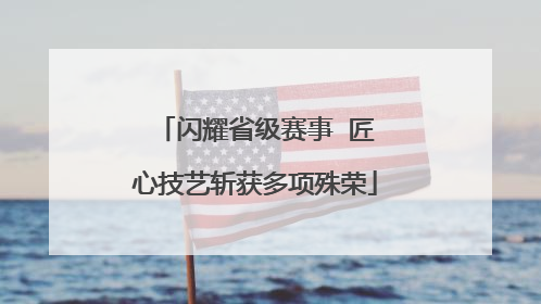 闪耀省级赛事  匠心技艺斩获多项殊荣