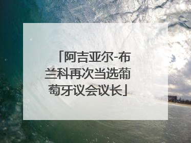 阿吉亚尔-布兰科再次当选葡萄牙议会议长