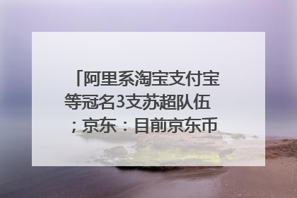 阿里系淘宝支付宝等冠名3支苏超队伍；京东：目前京东币链科技并没有开始发行稳定币｜早资道