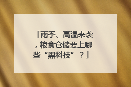 雨季、高温来袭，粮食仓储要上哪些“黑科技”？
