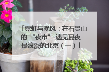 霓虹与晚风：在石景山的 “夜市” 遇见夏夜最浪漫的北京（一）