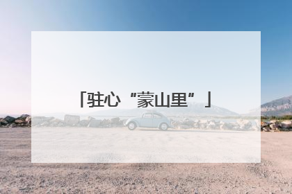 驻心“蒙山里”