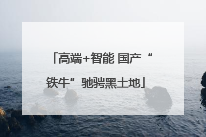高端+智能 国产“铁牛”驰骋黑土地