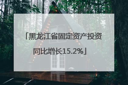 黑龙江省固定资产投资同比增长15.2%