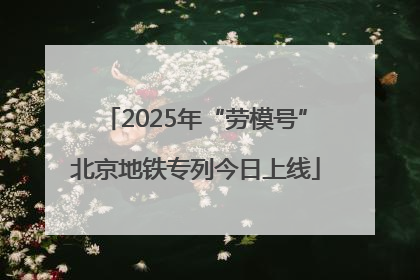 2025年“劳模号”北京地铁专列今日上线