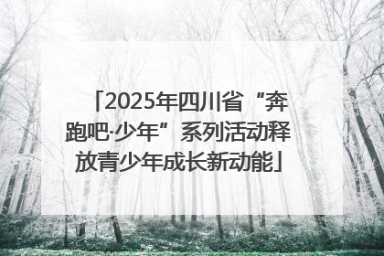 2025年四川省“奔跑吧·少年”系列活动释放青少年成长新动能