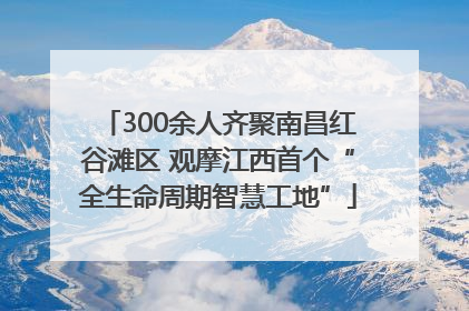 300余人齐聚南昌红谷滩区 观摩江西首个“全生命周期智慧工地”