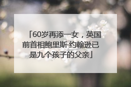 60岁再添一女，英国前首相鲍里斯·约翰逊已是九个孩子的父亲